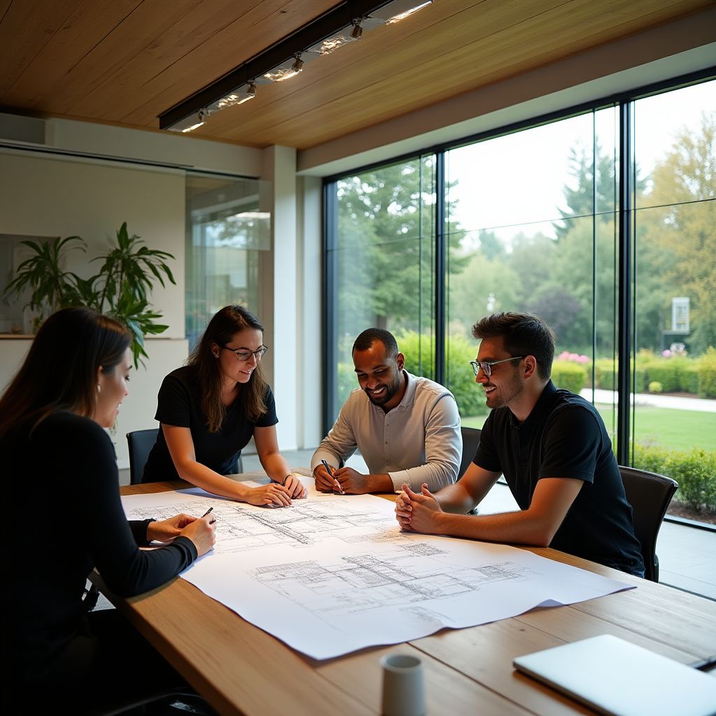 L'équipe PaysageVilla en pleine séance de conception collaborative